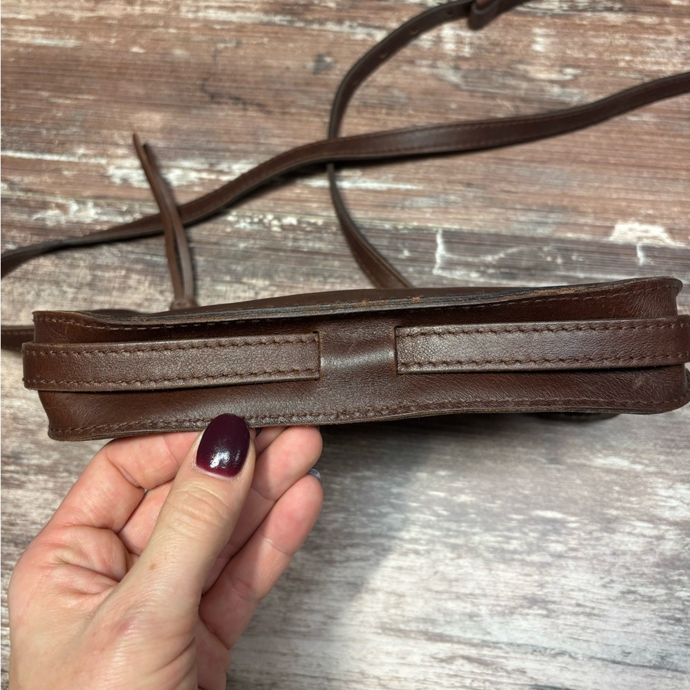 Madewell | VGUC Brown Leather Simple Crossbody Bag Leather Classic Chic Suede - Picture 6 of 13